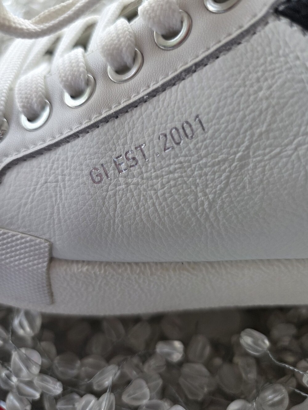 Gianni Bini White Leather Sneakers - Picture 6 of 16